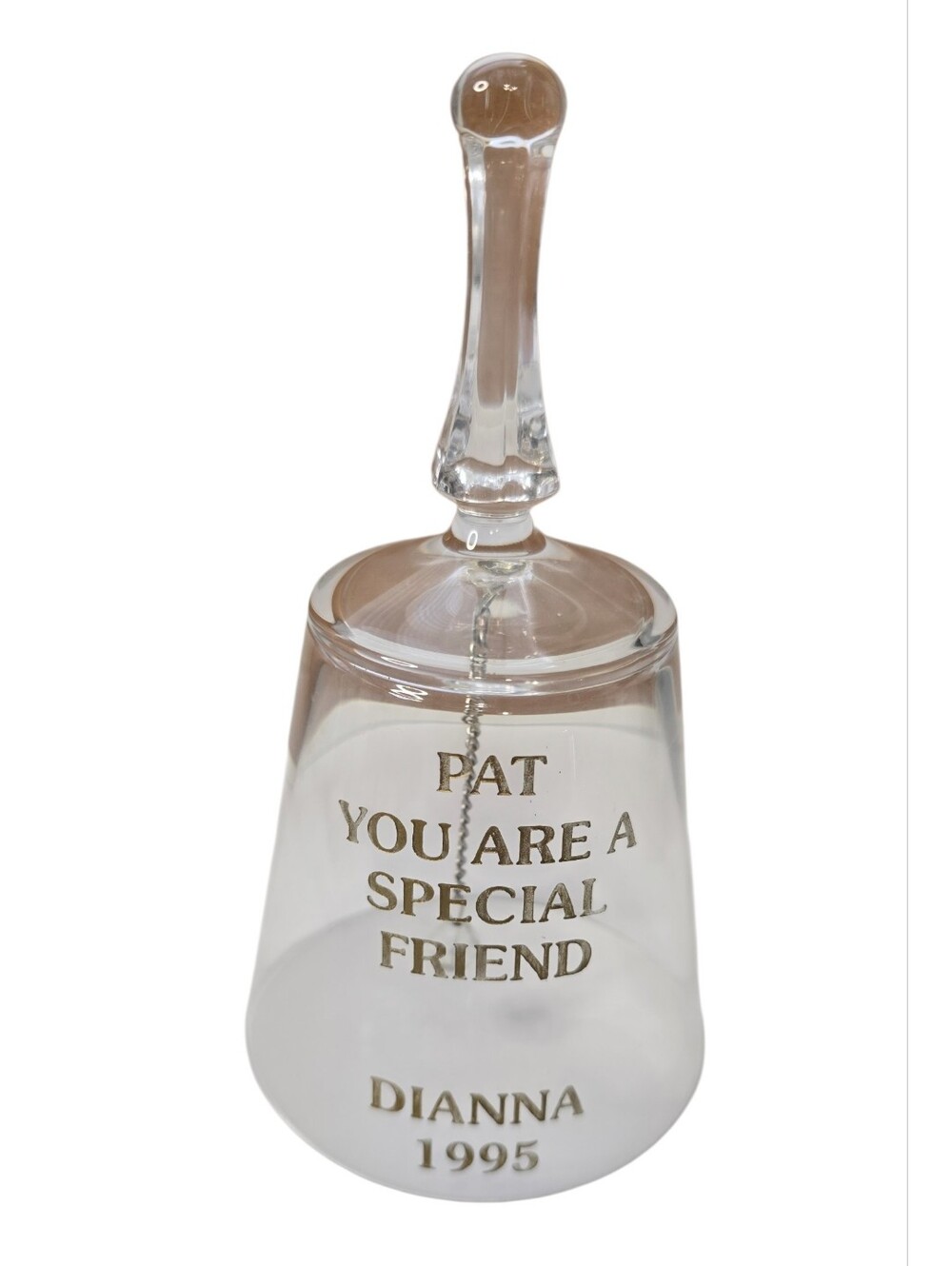 Dianna Clear Glass Bell 1995
